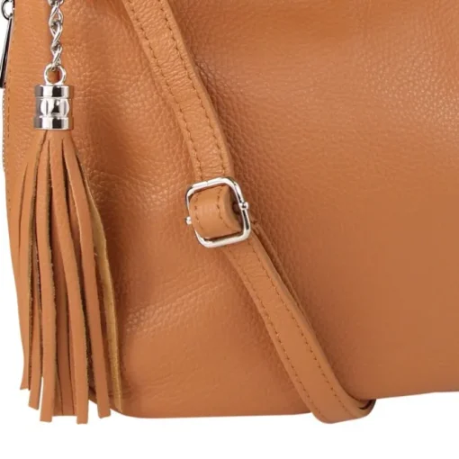 Toscanto Damen Shopper Leder Tasche tan braun OTT134SN