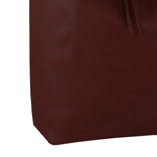 Toscanto Damen Shopper Leder Tasche rot bordeaux OTT112SD