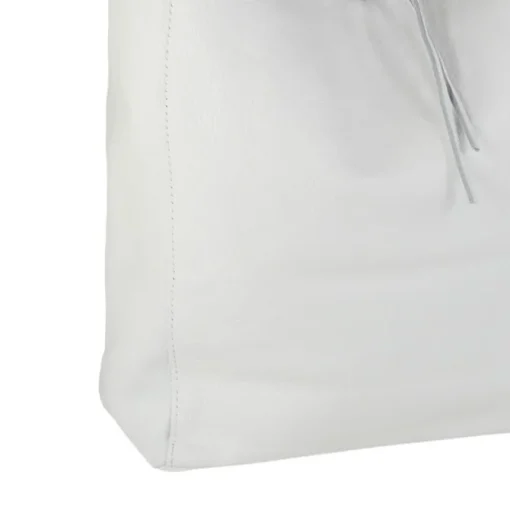 Toscanto Damen Shopper Leder Tasche weiß OTT112SW