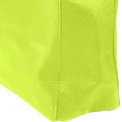 Toscanto Damen Shopper Leder Tasche gelbgrün OTTM107SY