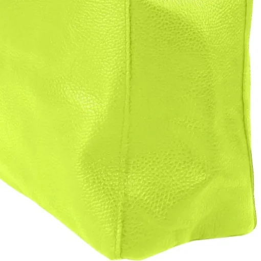 Toscanto Damen Shopper Leder Tasche gelbgrün OTTM107SY