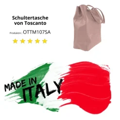 Toscanto Damen Shopper Leder Tasche altrosa OTTM107SA
