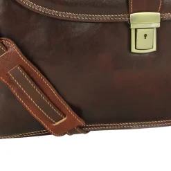 Toscanto Herren Damen Aktentasche Businesstasche Leder Tasche braun OTT151AN