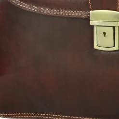 Toscanto Herren Damen Aktentasche Businesstasche Leder Tasche braun OTT151AN
