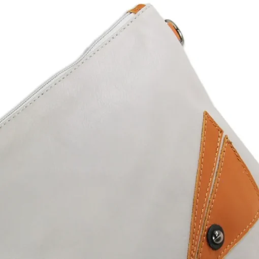 Toscanto Jugend Damen Handgelenktasche Leder Tasche grau braun OTT805UK