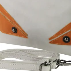 Toscanto Jugend Damen Handgelenktasche Leder Tasche grau braun OTT805UK