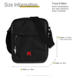 Travel N Meet Crossover Polyester schwarz OTD4204S