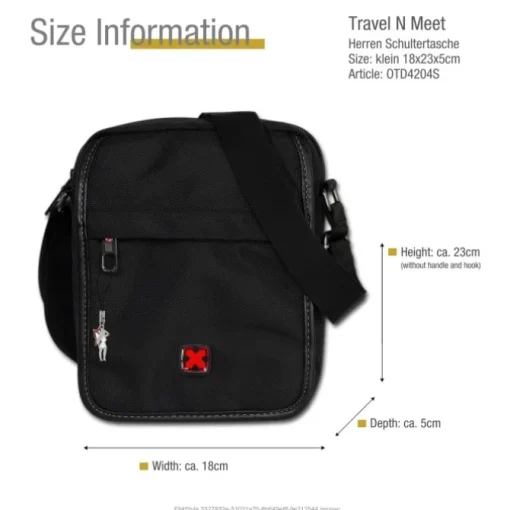 Travel N Meet Crossover Polyester schwarz OTD4204S