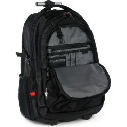 Travel N Meet Rucksack, Reisetasche Polyester schwarz Trolley mit Laptopfach ORD4206S