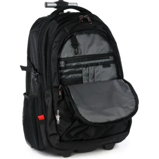 Travel N Meet Rucksack, Reisetasche Polyester schwarz Trolley mit Laptopfach ORD4206S