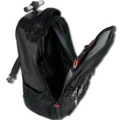Travel N Meet Rucksack, Reisetasche Polyester schwarz Trolley mit Laptopfach ORD4206S