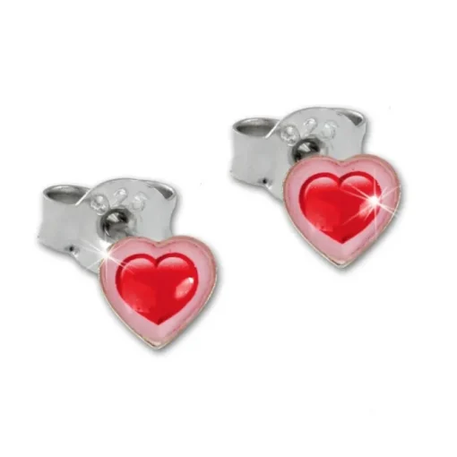 TW Kinder Ohrstecker 3er Set Herzen 925er Silber SDS801