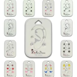 TW Kinder Schmuck Schmetterling pink Ohrstecker und Kette 925 Silber SDS807