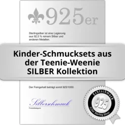 TW Kinder Schmuck Schmetterling pink Ohrstecker und Kette 925 Silber SDS807