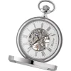 Waidzeit Herren Taschenuhr Edelstahl silber mit Uhrenkette UWAFJ01