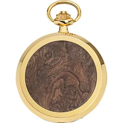 Waidzeit Herren Taschenuhr Edelstahl vergoldet mit Uhrenkette UWAFR01
