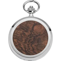 Waidzeit Herren Taschenuhr Edelstahl silber mit Uhrenkette UWAFJ01