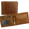Wild Things Only braun Portemonnaie echtes Leder Herren OPJ103O