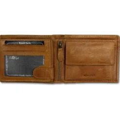 Wild Things Only braun Portemonnaie echtes Leder Herren OPJ103O