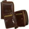 Wild Things Only echtes Leder braun RFID Schutz Minibörse OPJ111N