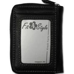 Wild Things Only echtes Leder schwarz RFID Schutz Minibörse OPJ111S