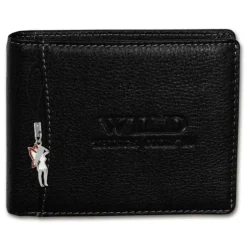 Wild Things Only Leder schwarz Portemonnaie Querformat Börse OPJ114S