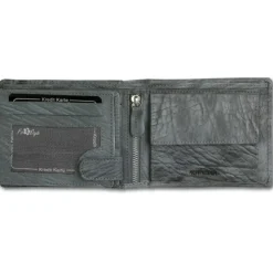 Wild Things Only Querformat blau echtes Leder Portemonnaie OPJ103B